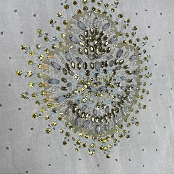 NEW Free People Heart of Gold White Embellished Top - Picture 5 of 10